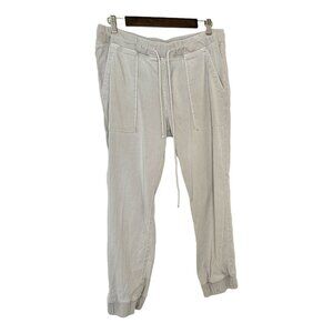 Bella Dahl Light Grey Jogger W/ Tie Waist Detail Sz L